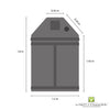 LIGHTHOUSE LOFT 1,2 M² GROWZELT, 1,2 M X 1,2 M X 1,8 M